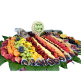 סלסלת פירות ענקית + גילוף אומנותי - עגול אקסטרה אקסטרה לארג'